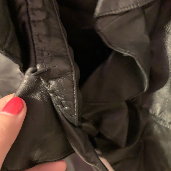 L Black Faux Leather Jacket - Picture 5 of 7